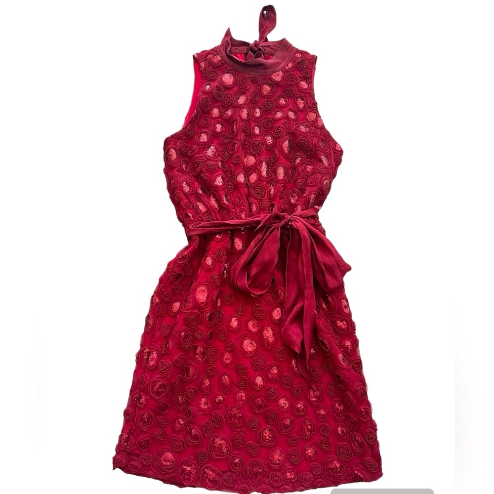 Red almost Burgandy cocktail dress